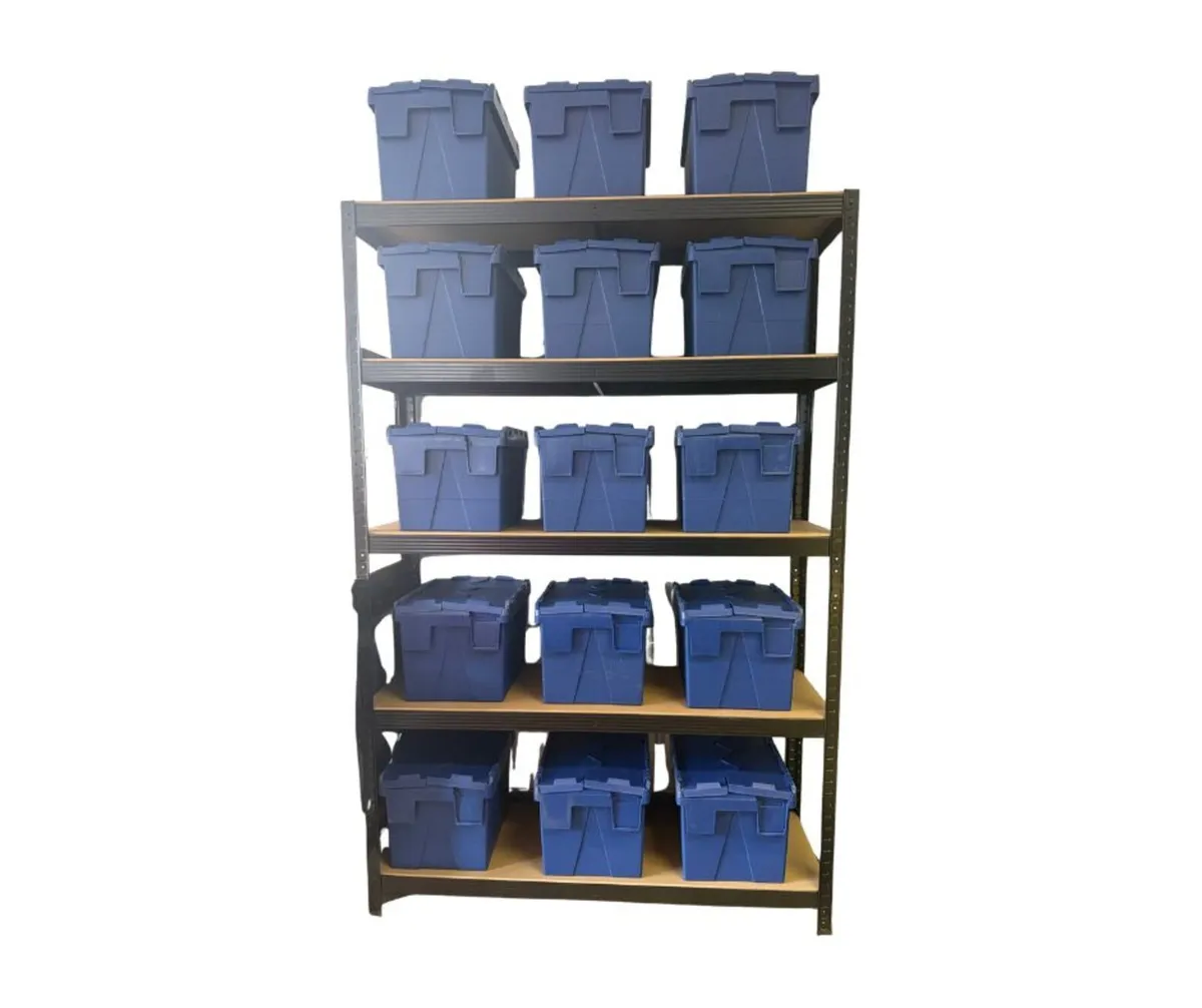Garage shelving & storage boxes - Image 1