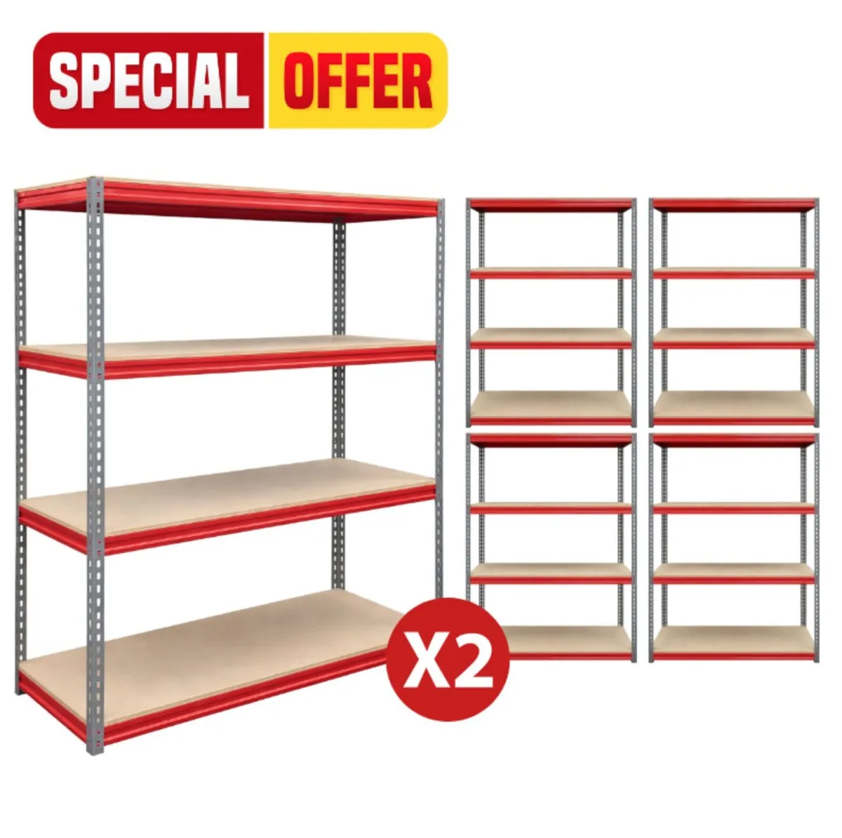 Garage flatpacked shelving - Image 1