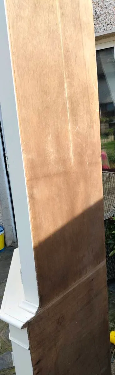 Antique Mahogany corner cabinet, with glass and do - Image 4