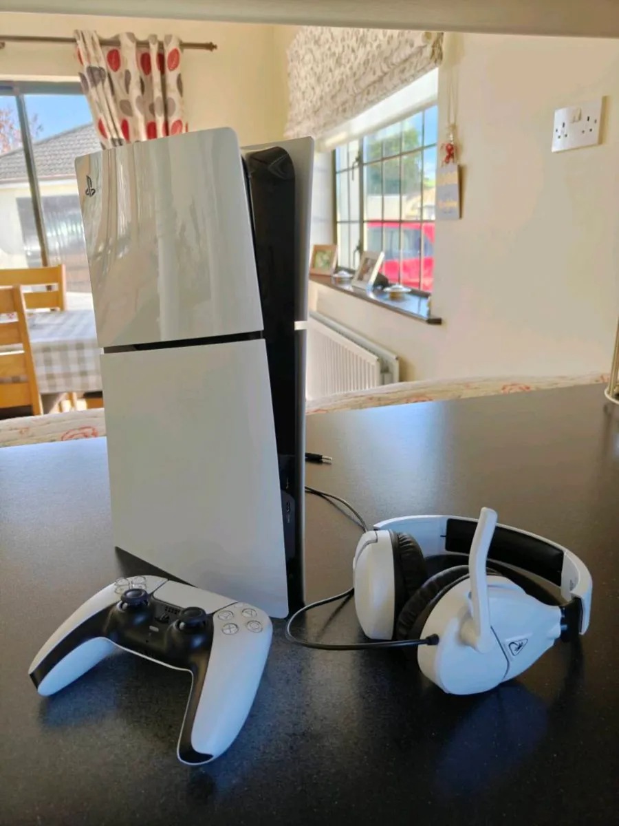 PlayStation 5 with headset - Image 1