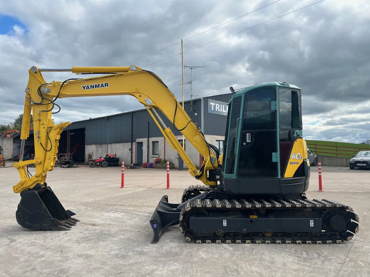 2013 Yanmar VIO80  (8 Tonne) C/W New Rubber Pads - Image 2