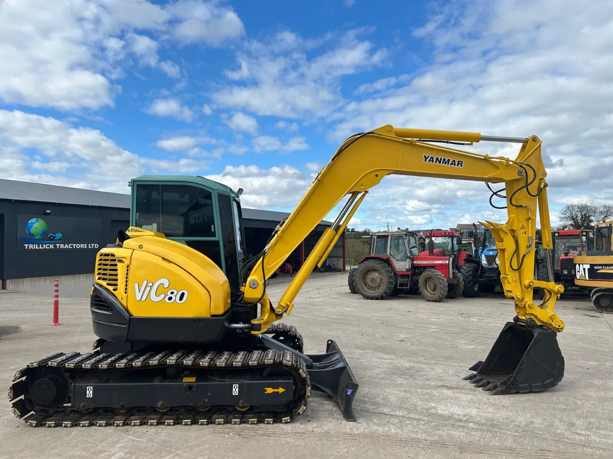 2013 Yanmar VIO80  (8 Tonne) C/W New Rubber Pads - Image 1