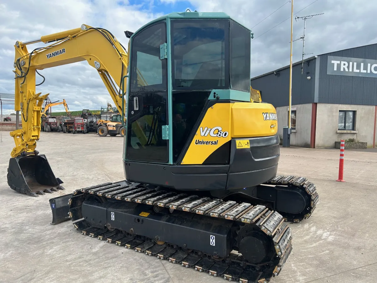 2013 Yanmar VIO80  (8 Tonne) C/W New Rubber Pads - Image 3