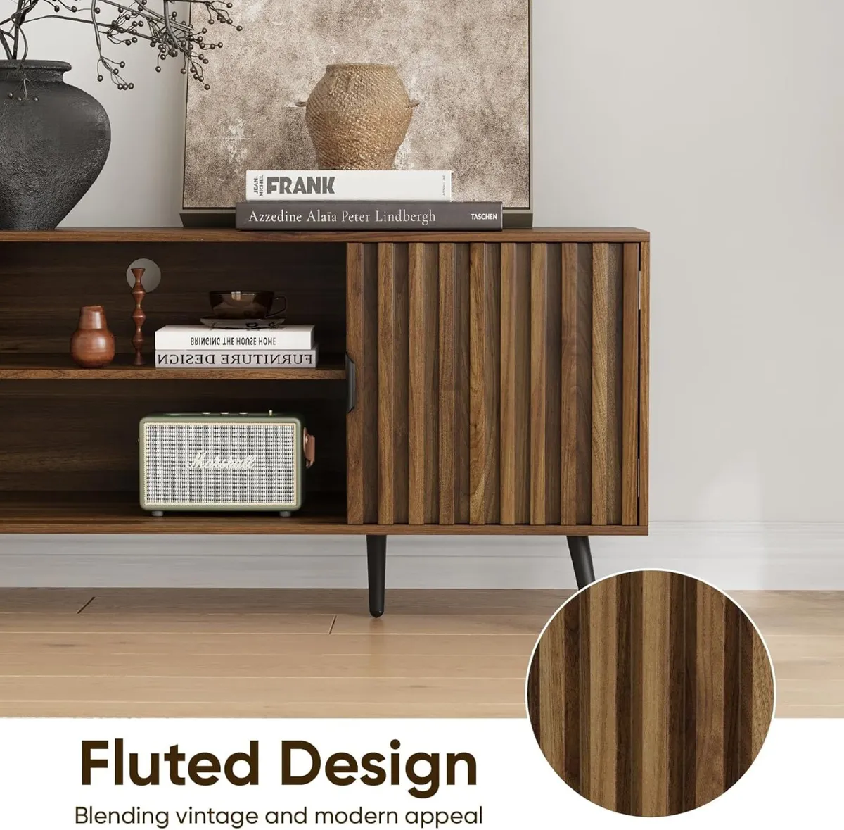 135cm TV Stand Console for up to 55 Inch Mid - Image 3