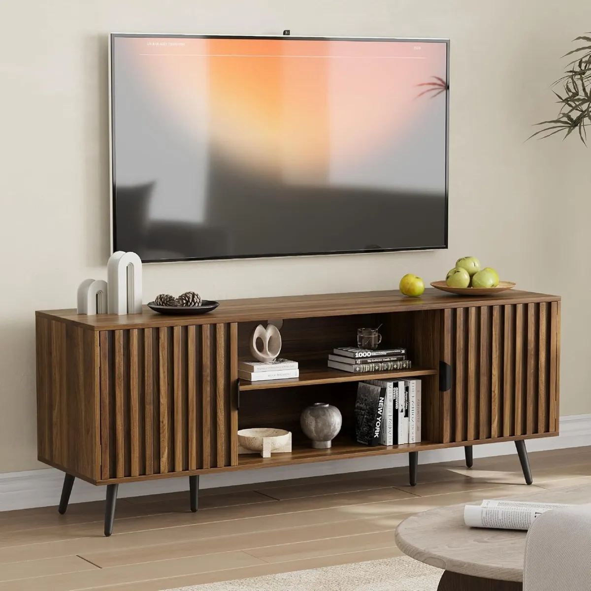 135cm TV Stand Console for up to 55 Inch Mid - Image 1