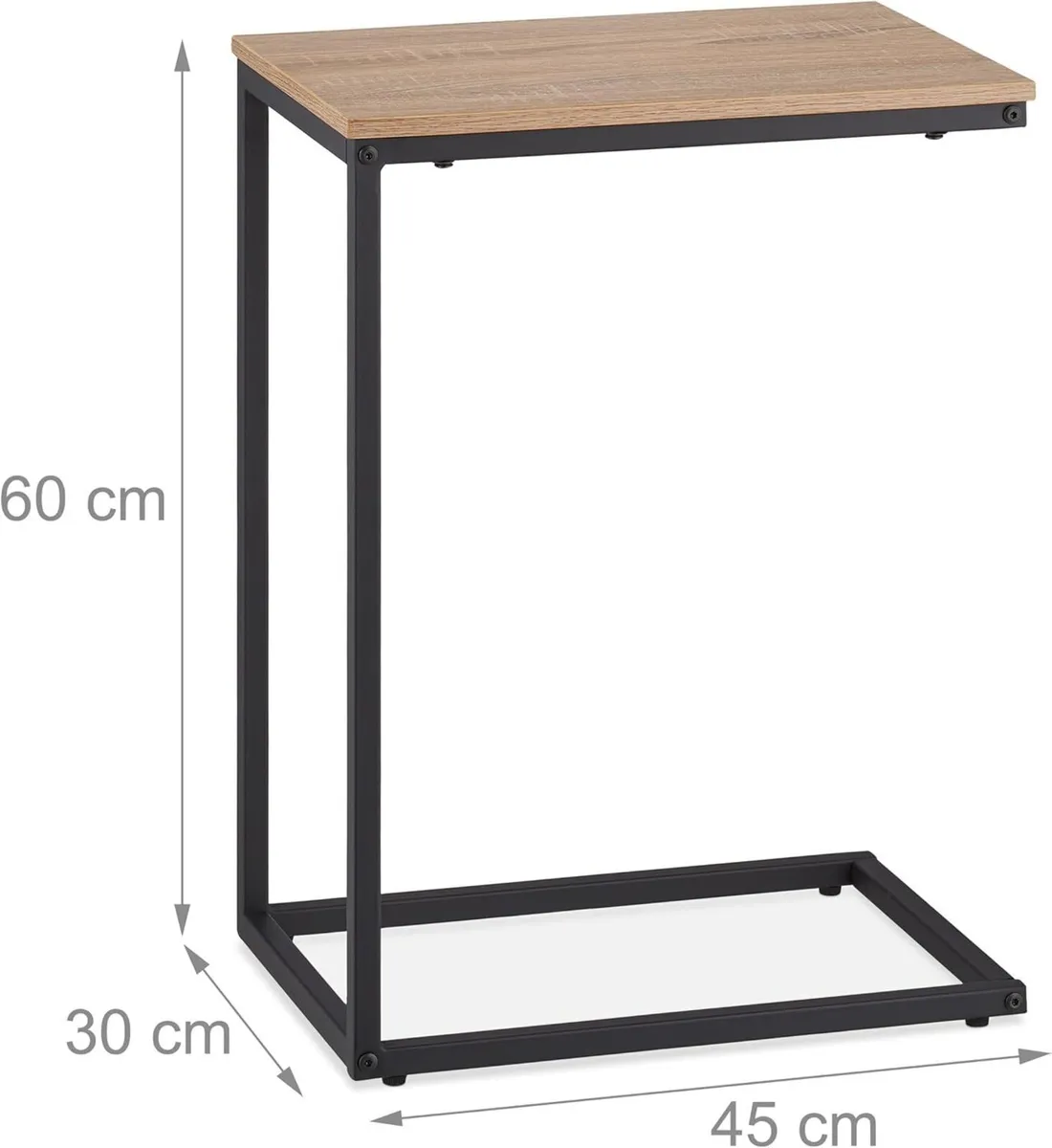 C-Shaped Side HWD: 60 x 30 45 cm Laptop Desk - Image 3