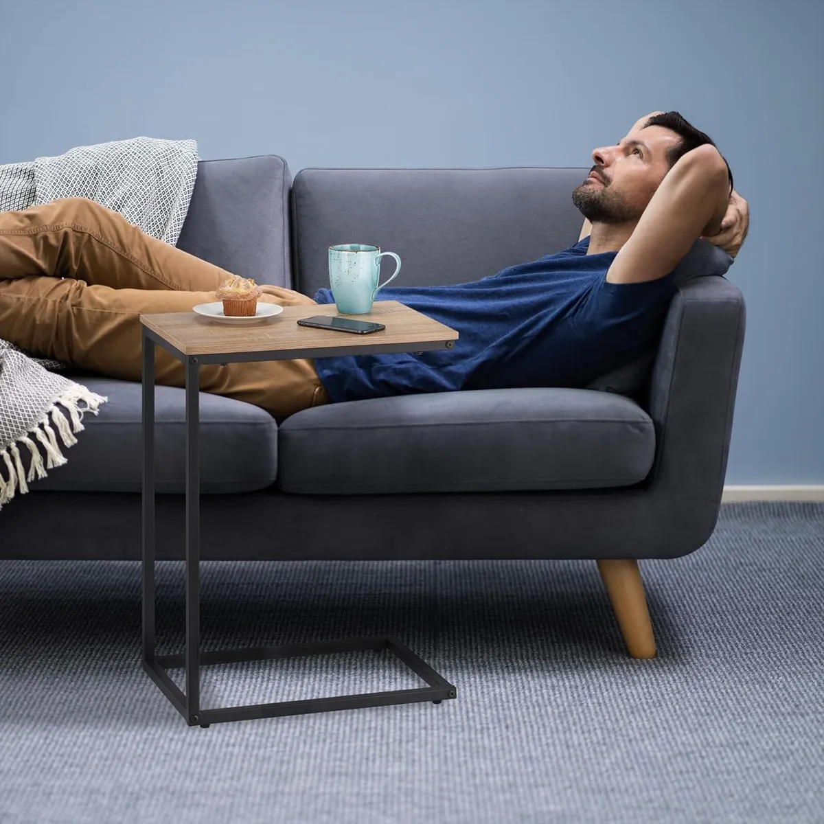 C-Shaped Side HWD: 60 x 30 45 cm Laptop Desk - Image 4