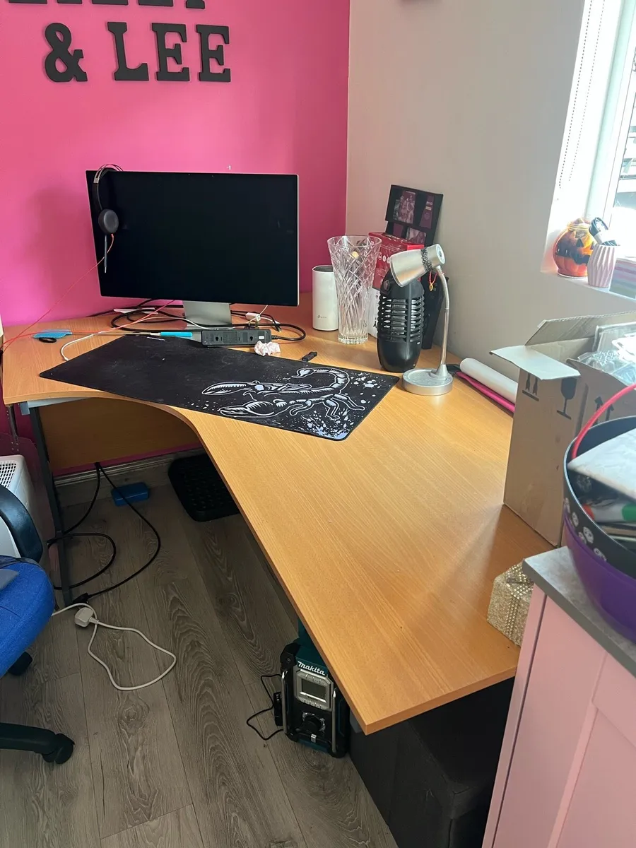 Large Corner Desk + Office Chair – Great Condition - Image 2