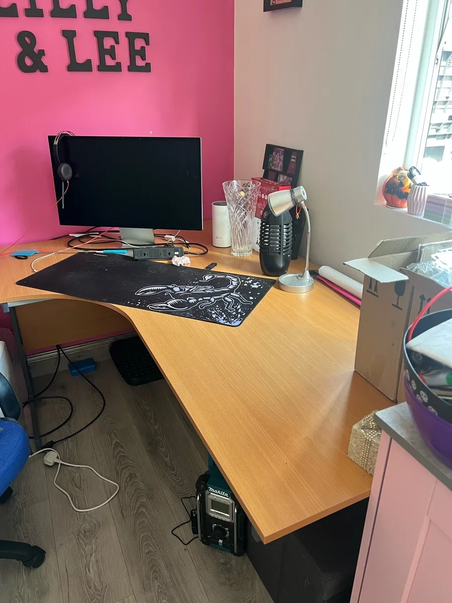 Large Corner Desk + Office Chair – Great Condition - Image 1