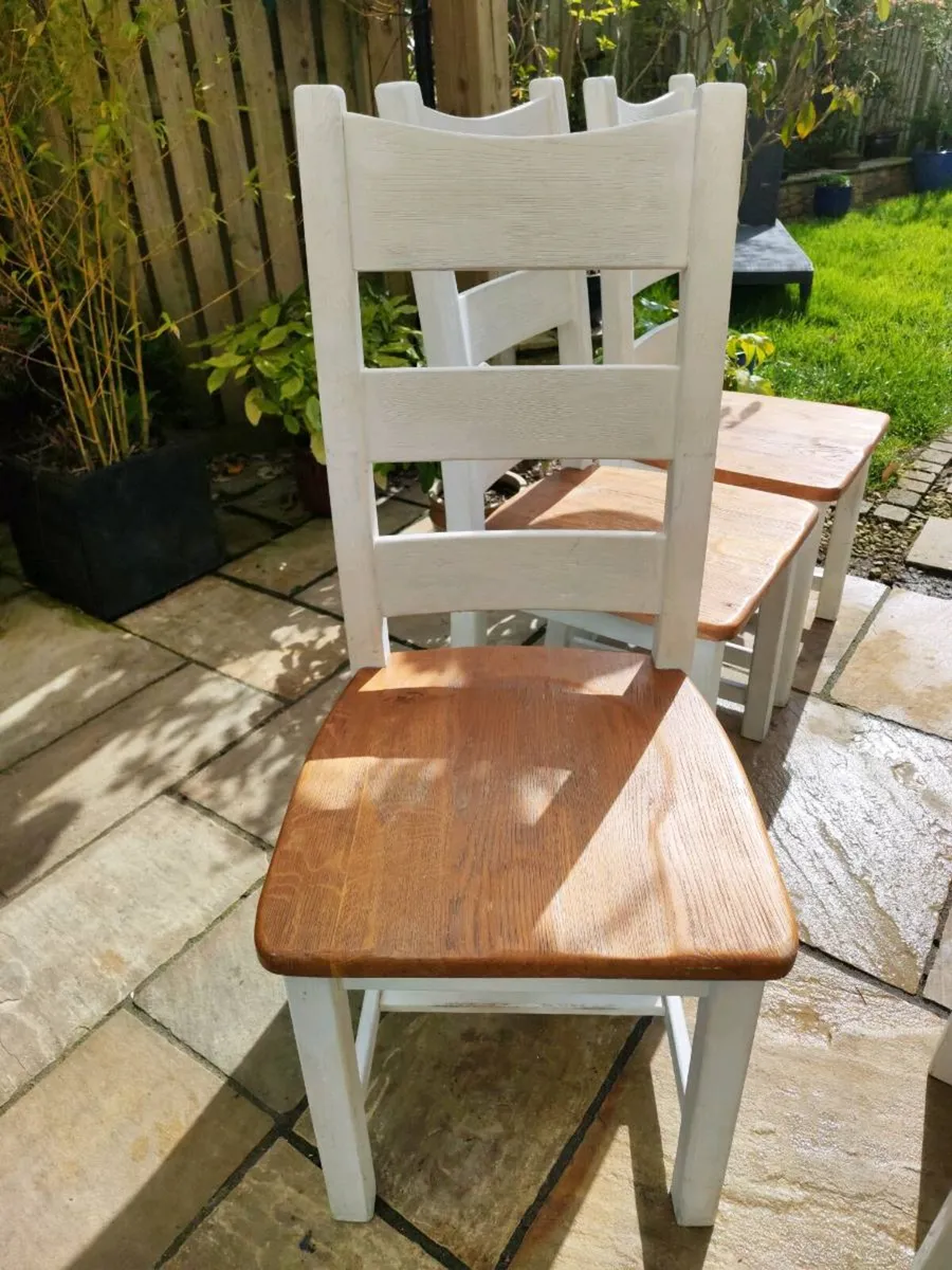 6 danube oak chairs - Image 2