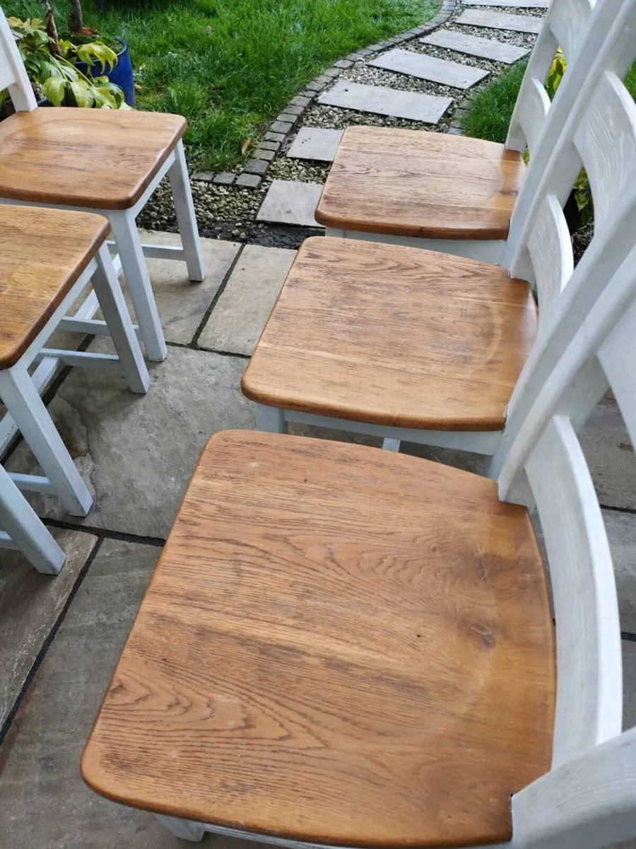 6 danube oak chairs - Image 4