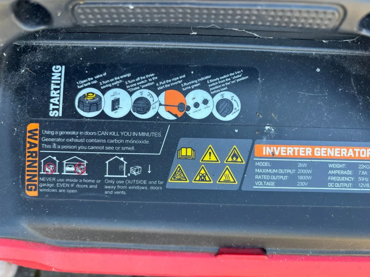 2KVA Pacini Inverter Generator PC2000i - Image 4