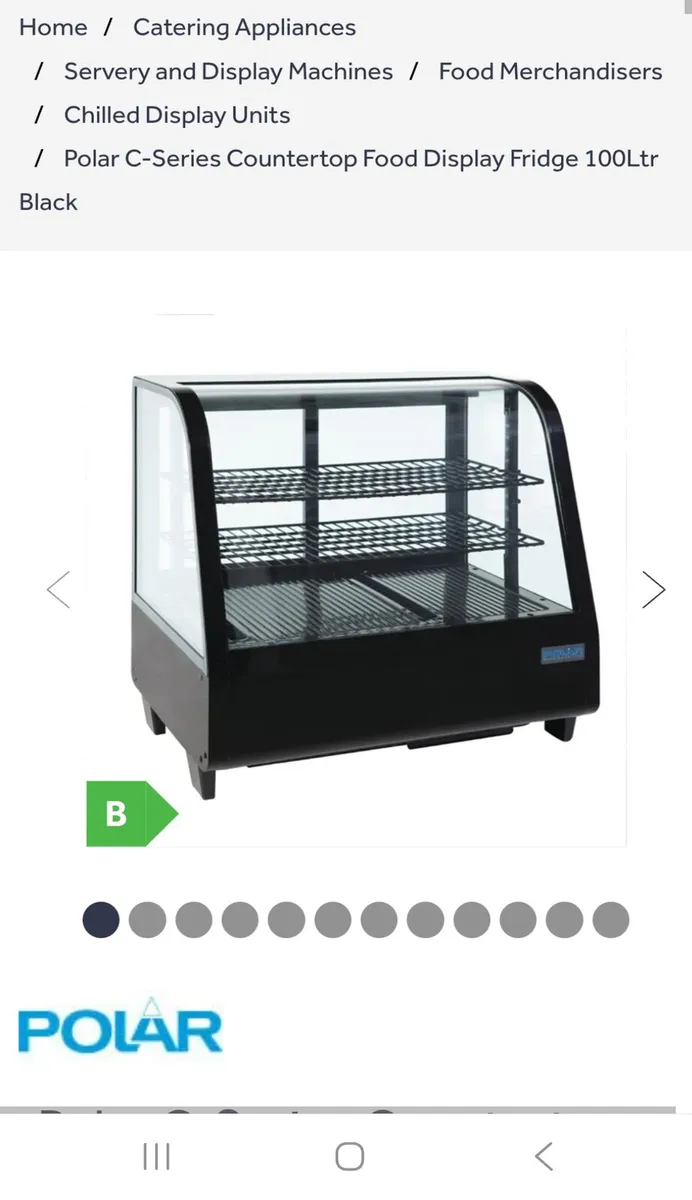 Polar  countertop display fridge - Image 4
