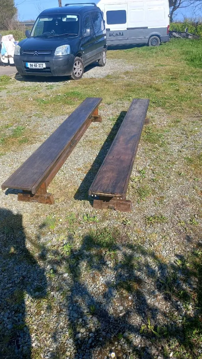 Two oke benches ideal for a gym or a creche - Image 1