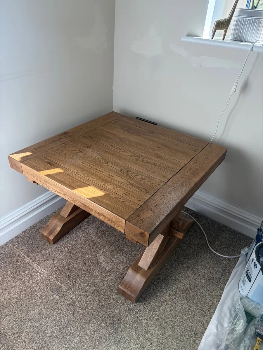 Athens Oak Coffee table and matching side table - Image 4