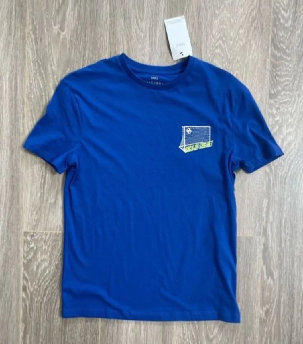 BRAND NEW WITH TAGS M&S Blue ‘Back of the Net’ Foo - Image 2