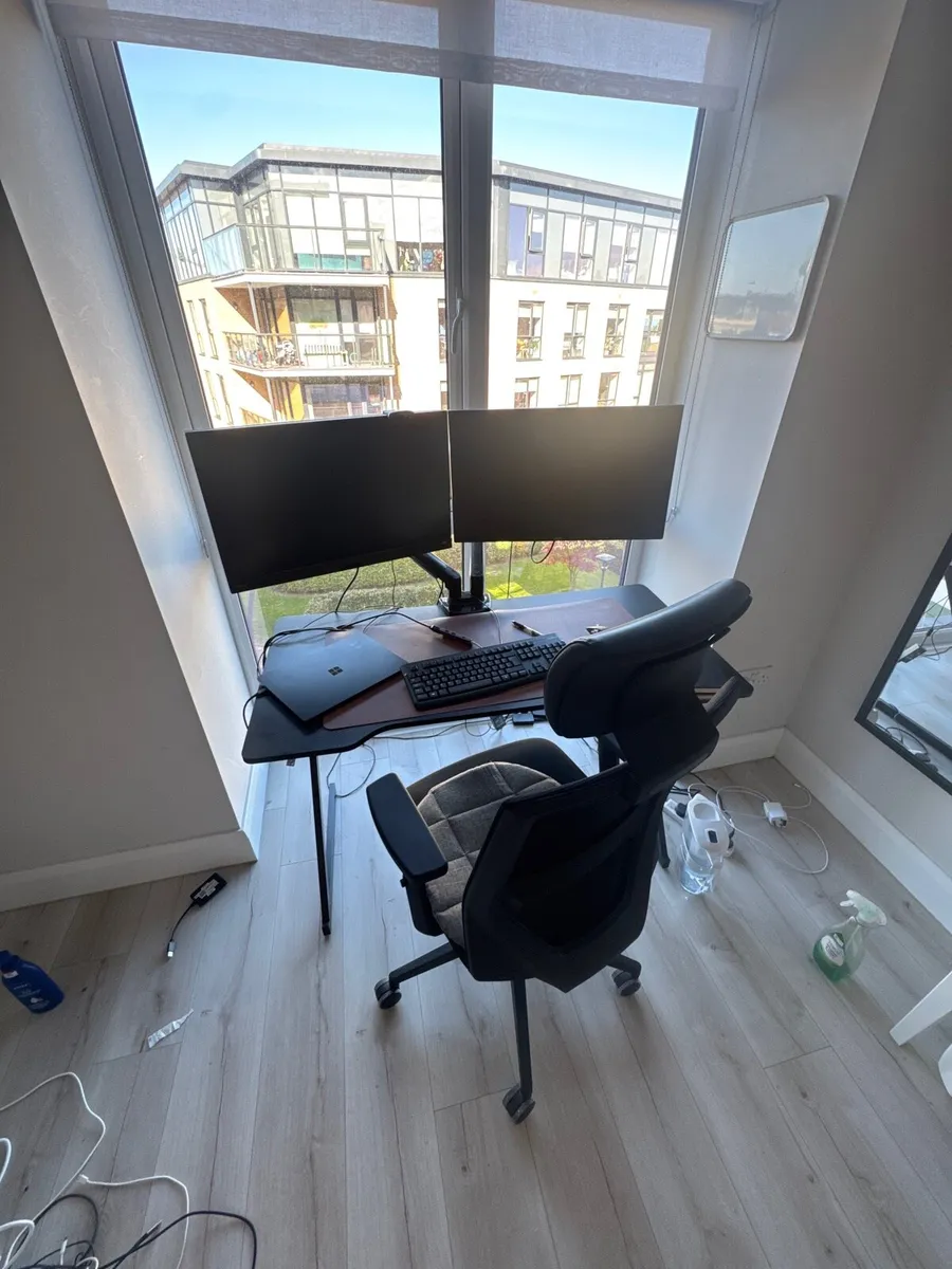 desk setup + monitors - Image 2