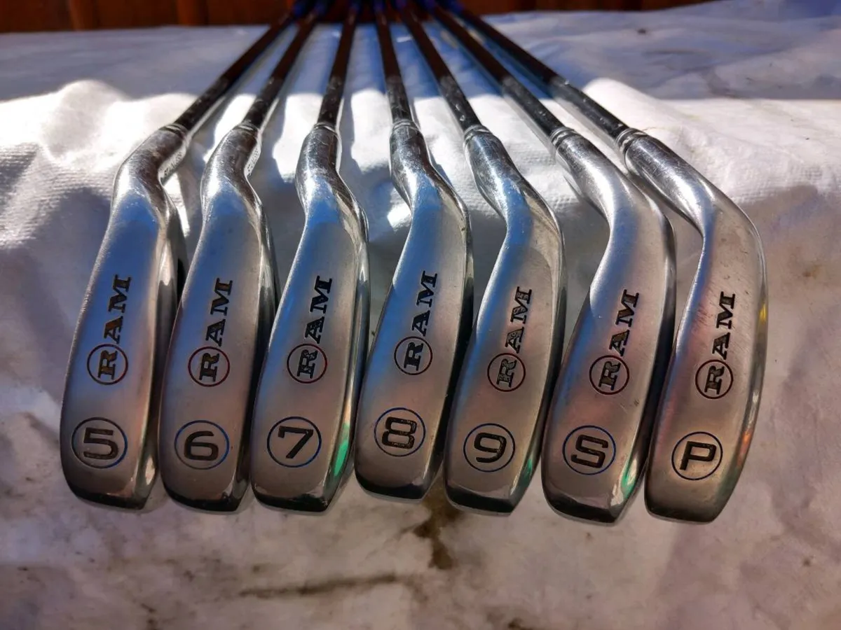 Ram golf irons. R flex.   Right handed clubs. - Image 1
