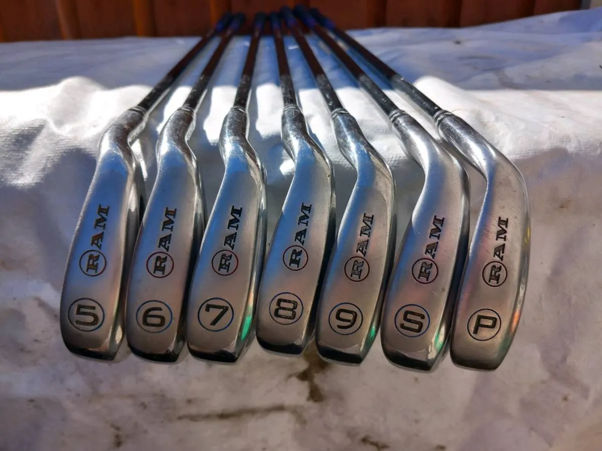Ram golf irons. R flex.   Right handed clubs. - Image 2