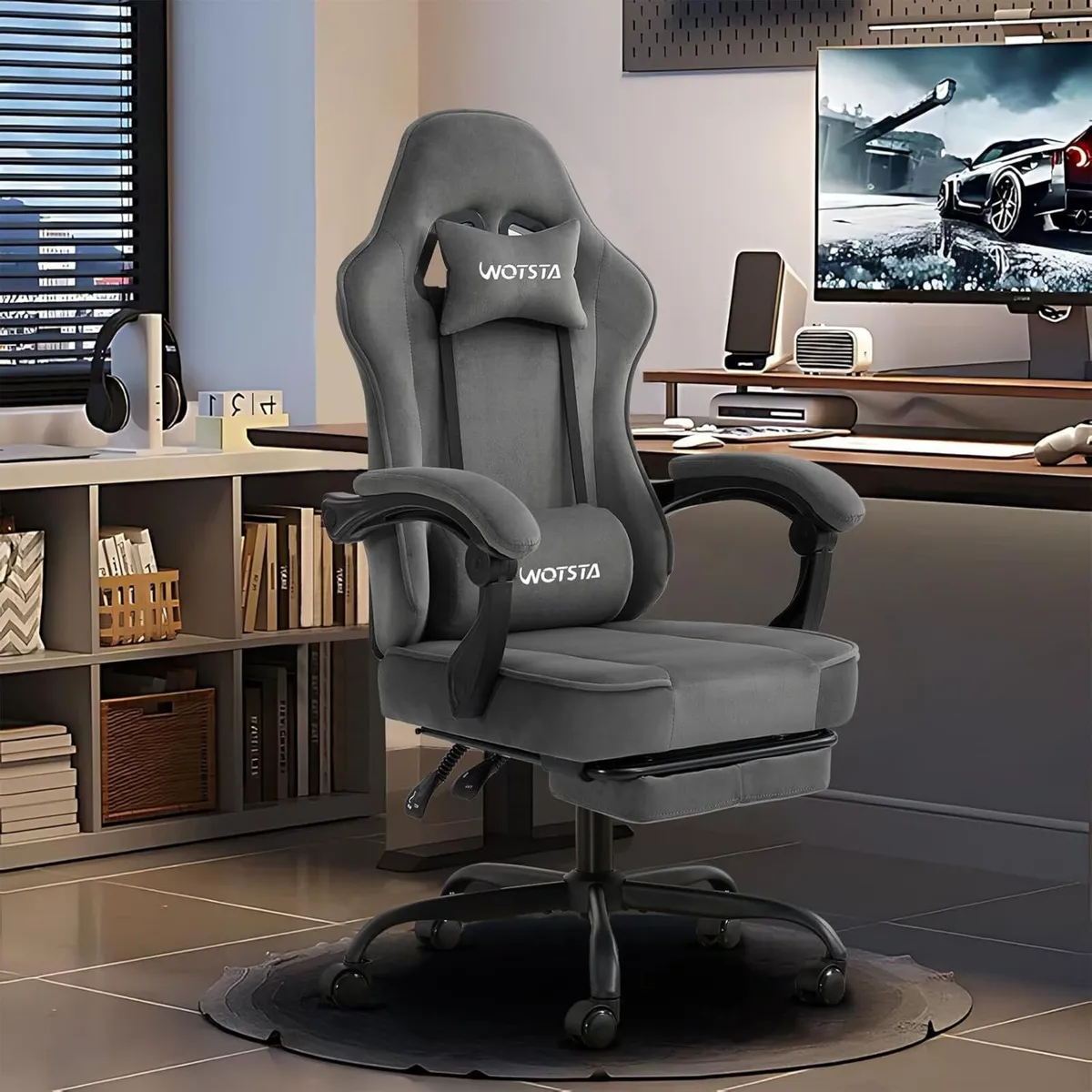 Gaming Chair for Adults Ergonomic with Footrest - Image 2