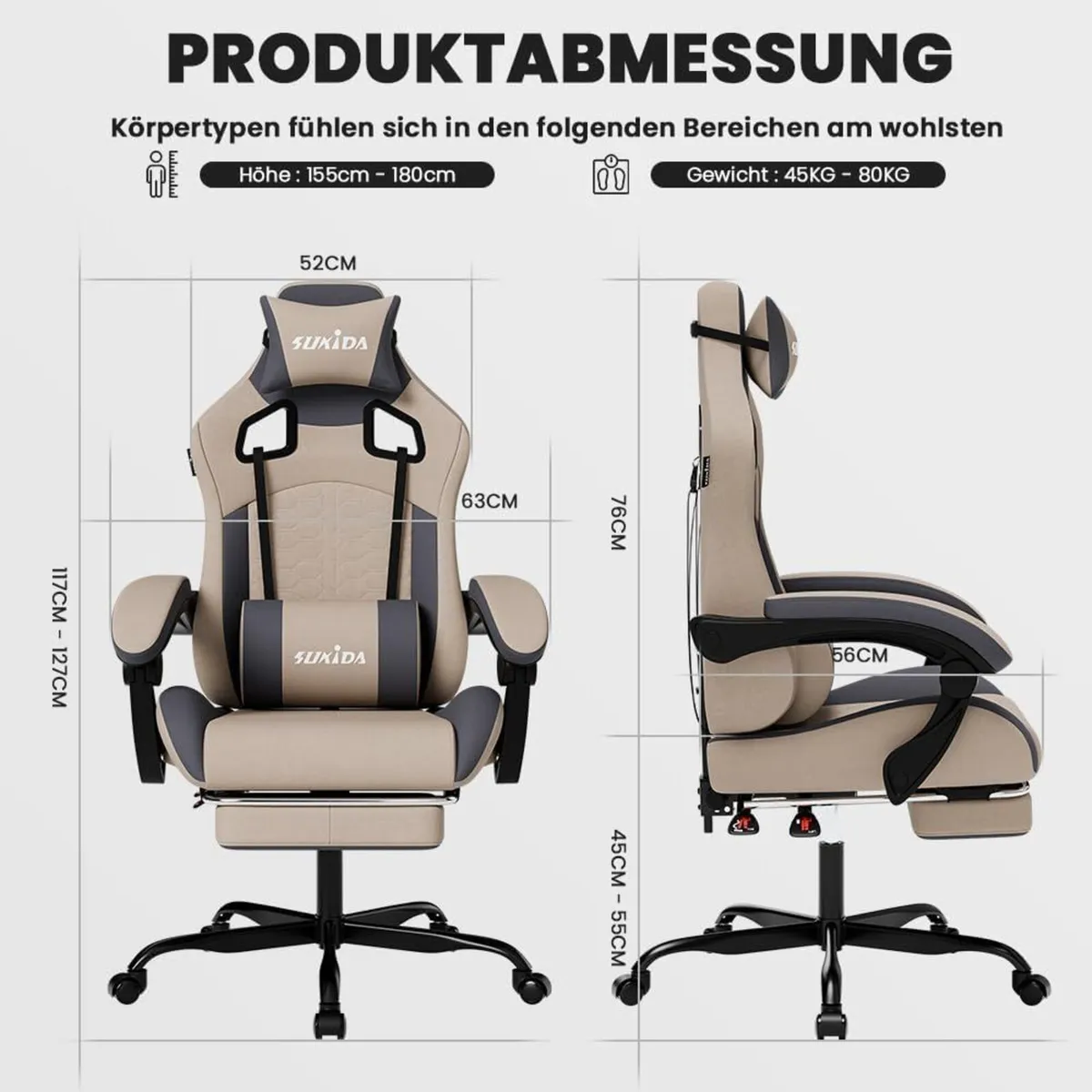 Ergonomic Gaming Chair for Adult Comfortable Desk - Image 3