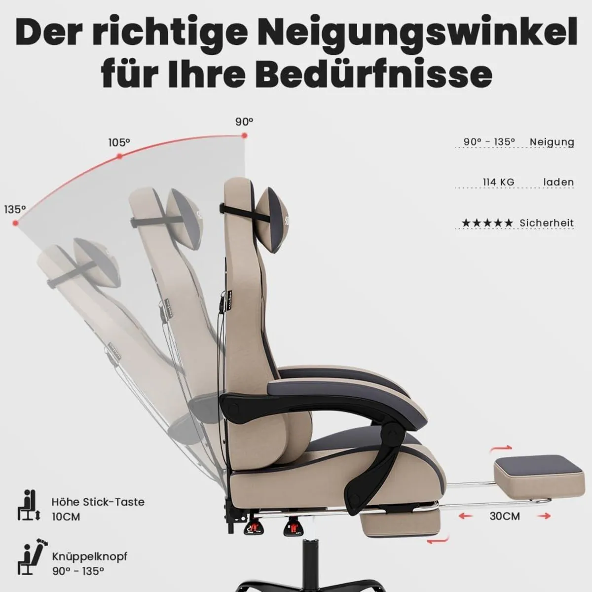 Ergonomic Gaming Chair for Adult Comfortable Desk - Image 4