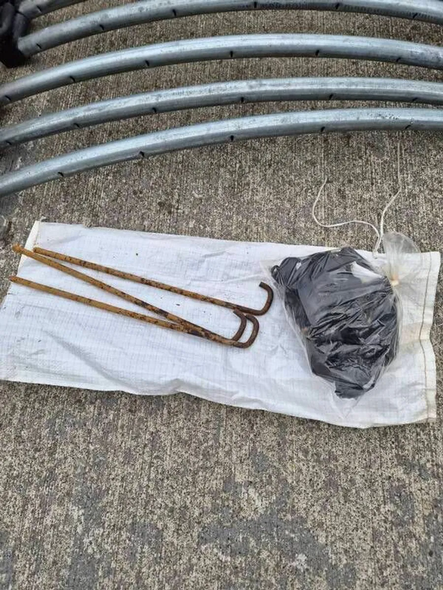 12 ft Trampoline (Plum) & ladder & tie down kit - Image 4