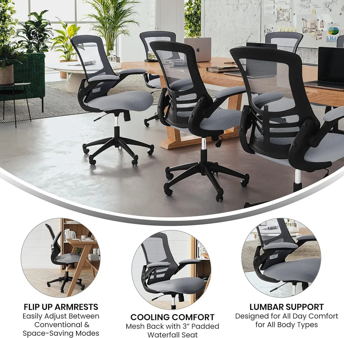 Office Chair Ergonomic with Mesh Back Support - Image 4