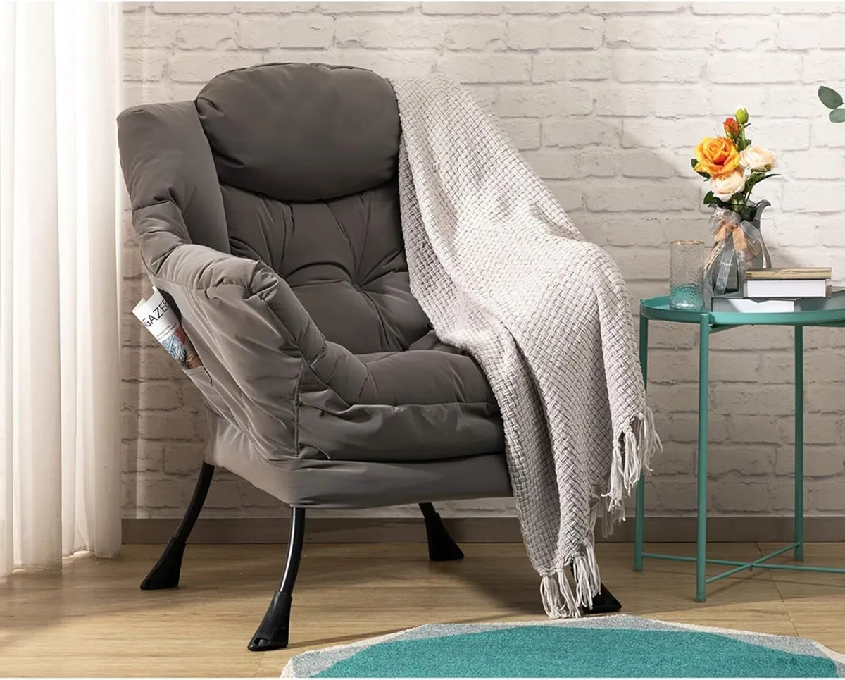 Comfy Armchair Living Room Reading Chair Accent - Image 4