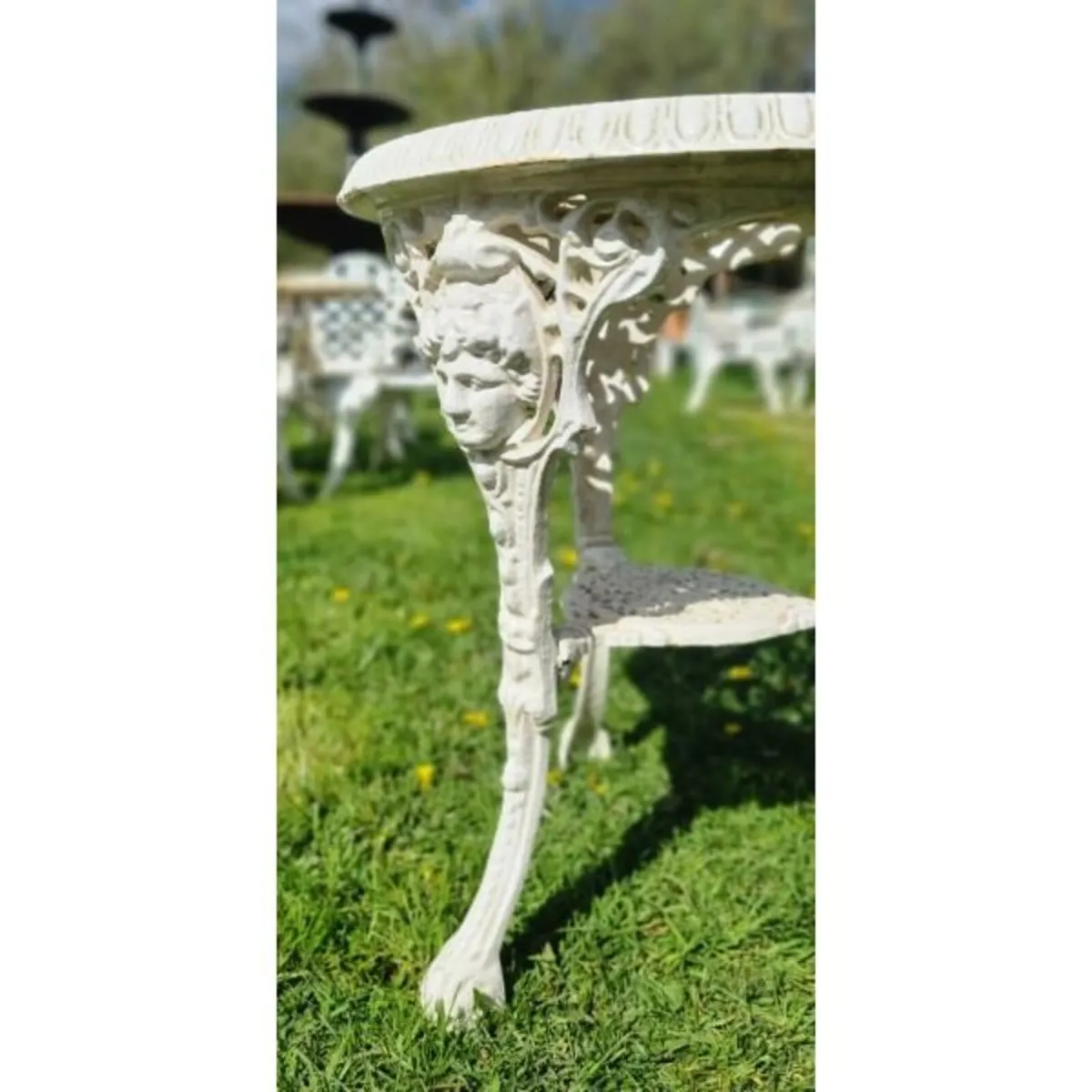 Cast Iron Table Medium Style H H296 - Image 1