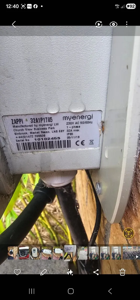 Zappi v1 model type 1 single phase 32A - Image 2