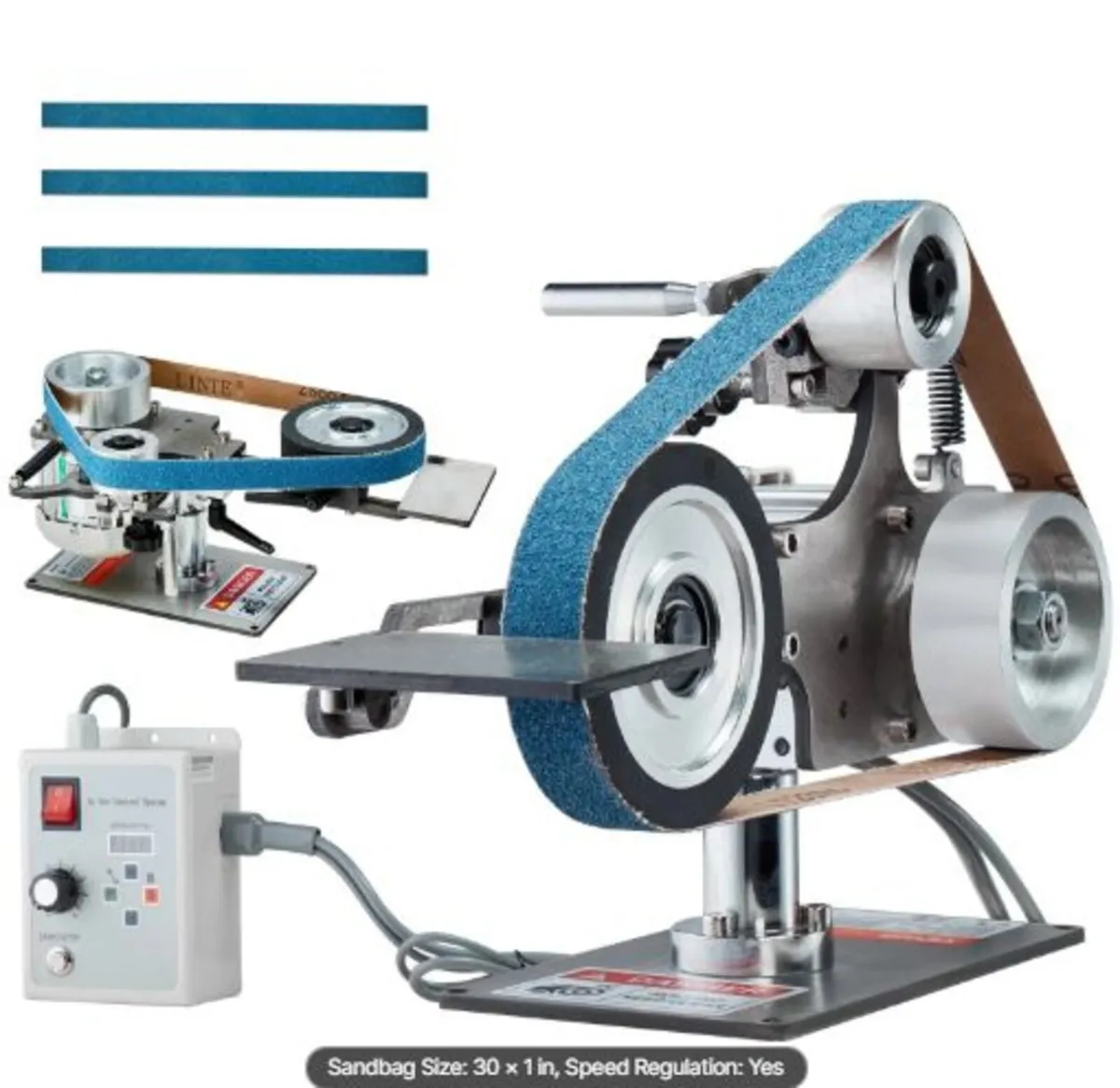Belt Grinder Sander, 30 x 1-Inch Variable Speed - Image 1