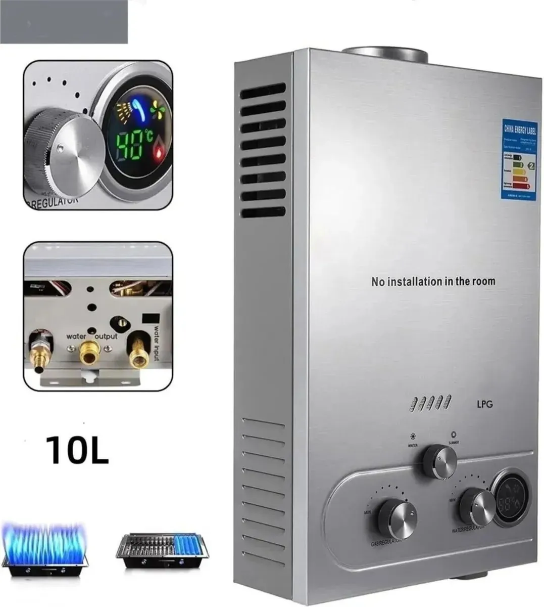 10L LPG Gas Water Heater for Camping & Home - Image 4