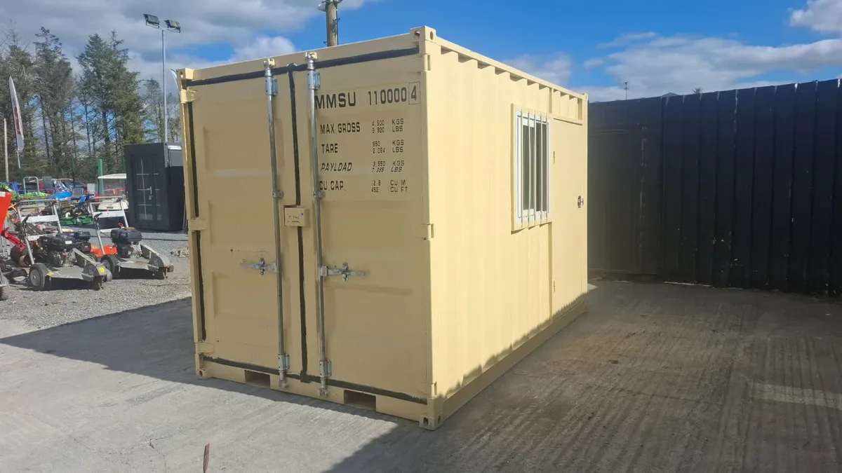11ft Office Container – Window, Pedestrian Door - Image 3