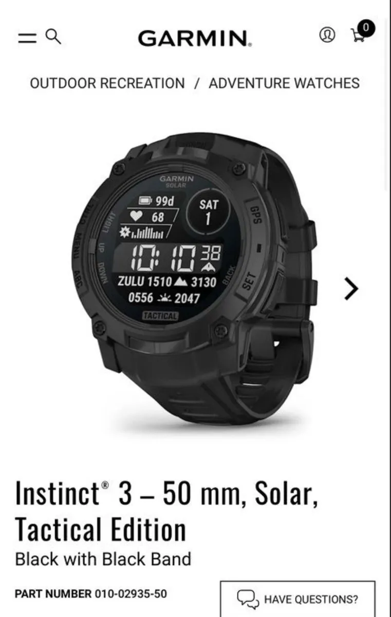 Instinct 3 50 mm Solar Tactical Edition NEW - Image 2