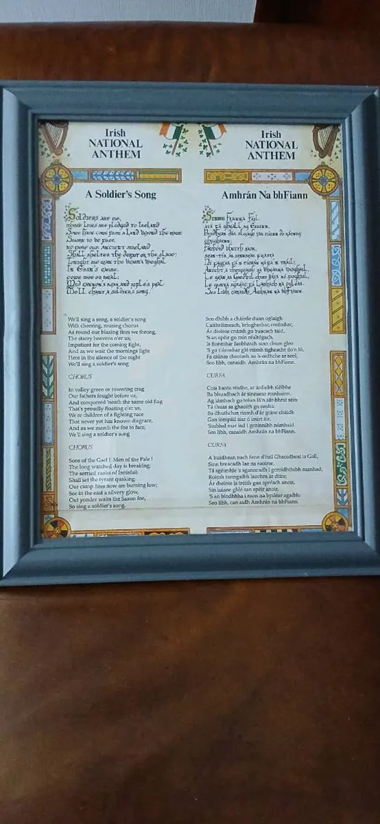 Irish National Anthem Gaelic and English - Image 1