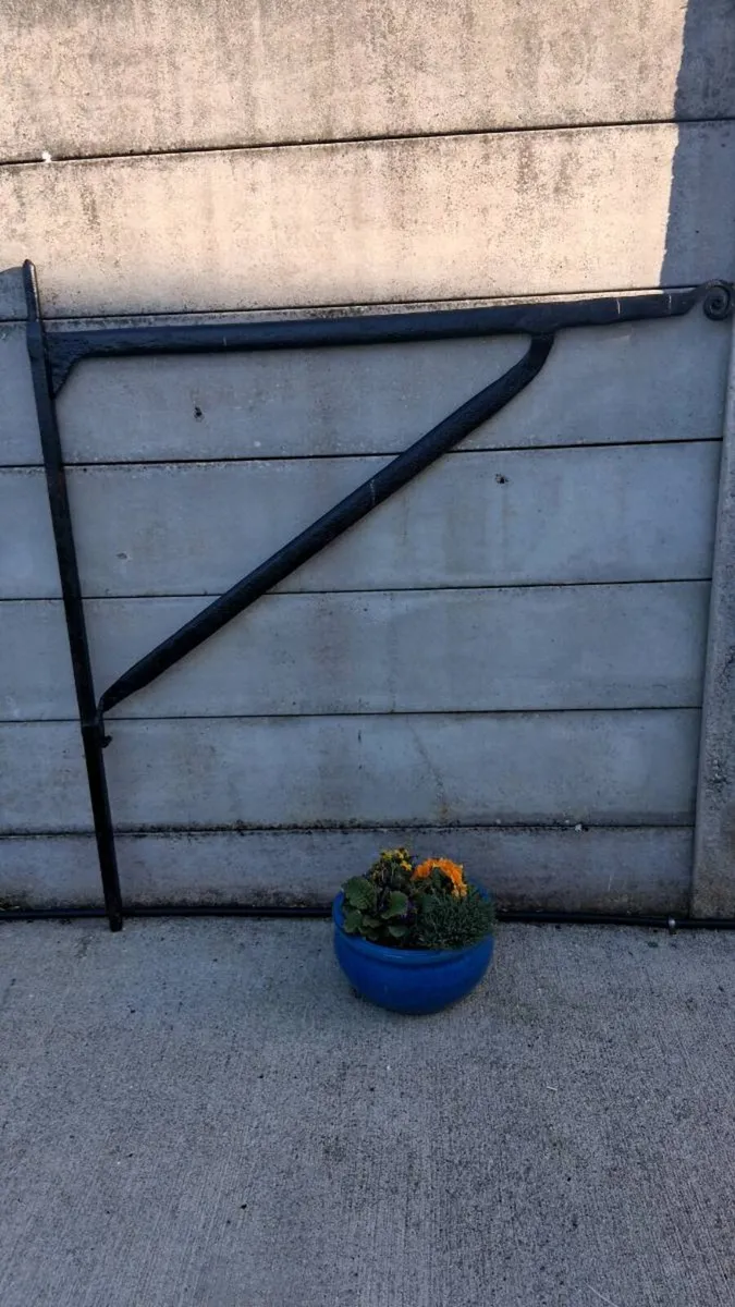 Original forged fire crane - Image 1