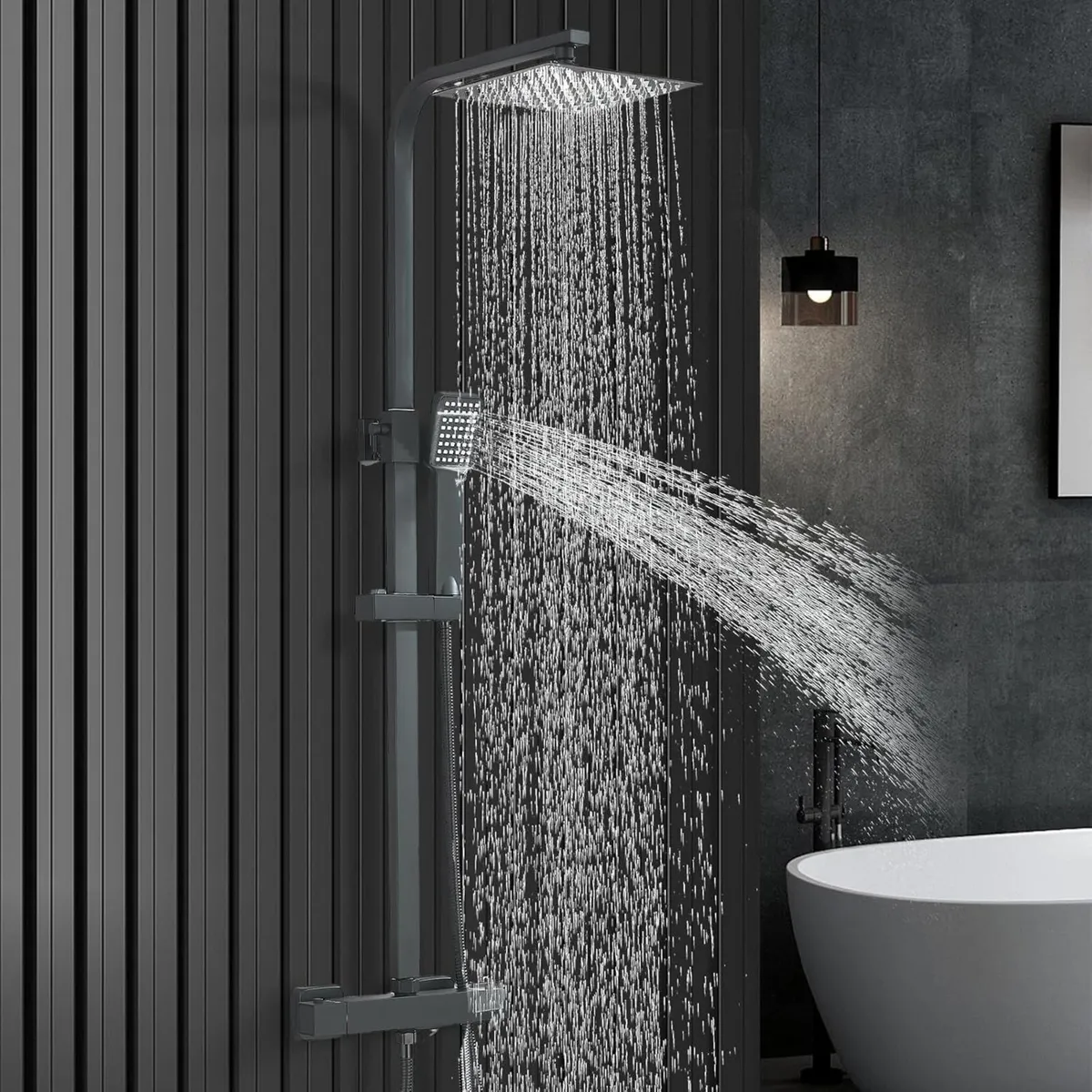 Bathroom Thermostatic Shower Mixer Set and with - Image 2