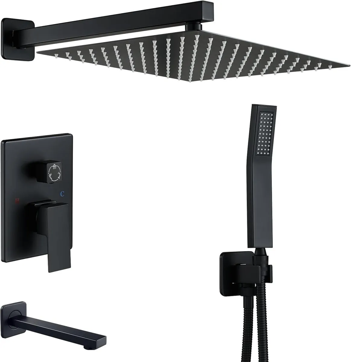 Concealed Shower System Wall Mounted 3-Function - Image 1