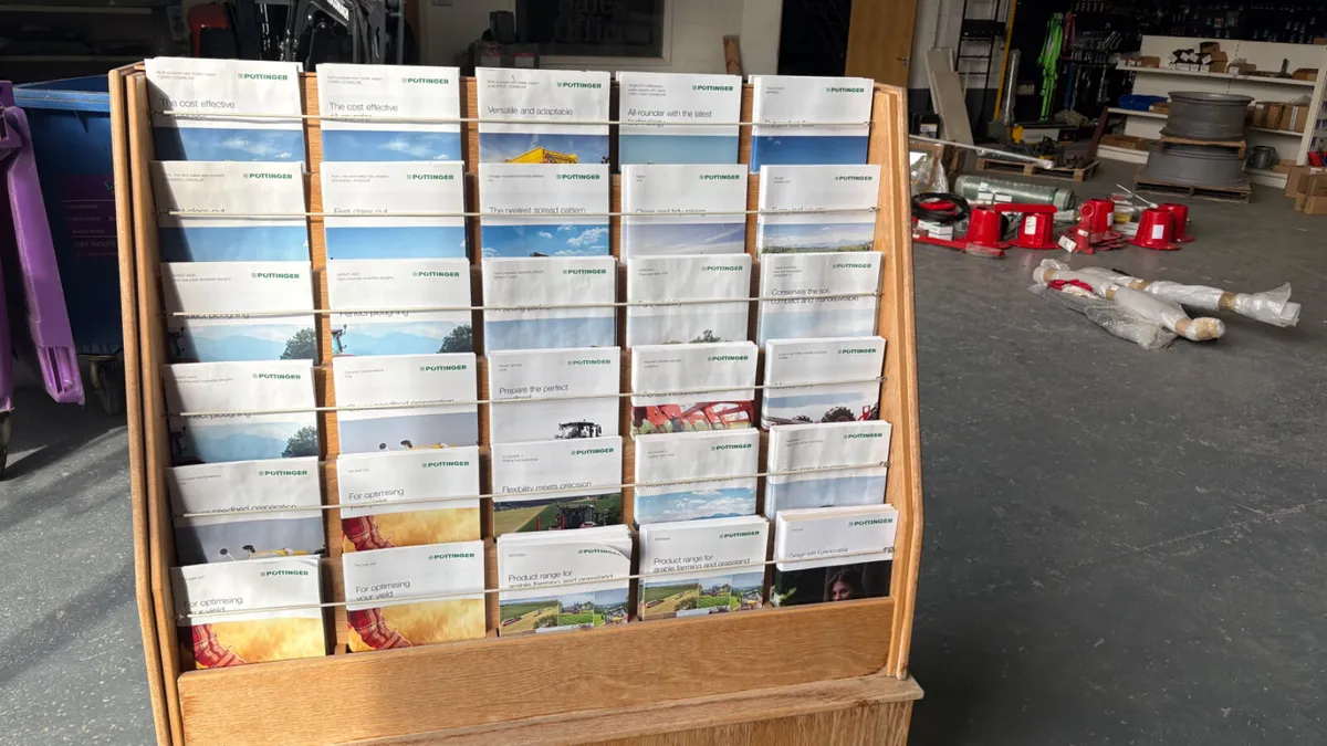 Large Double Sided Brochure Stand For Sale - Image 2