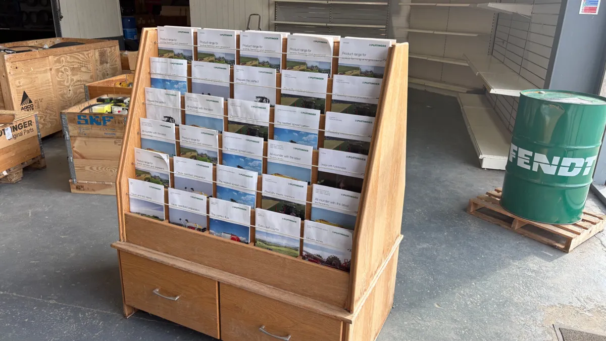 Large Double Sided Brochure Stand For Sale - Image 1