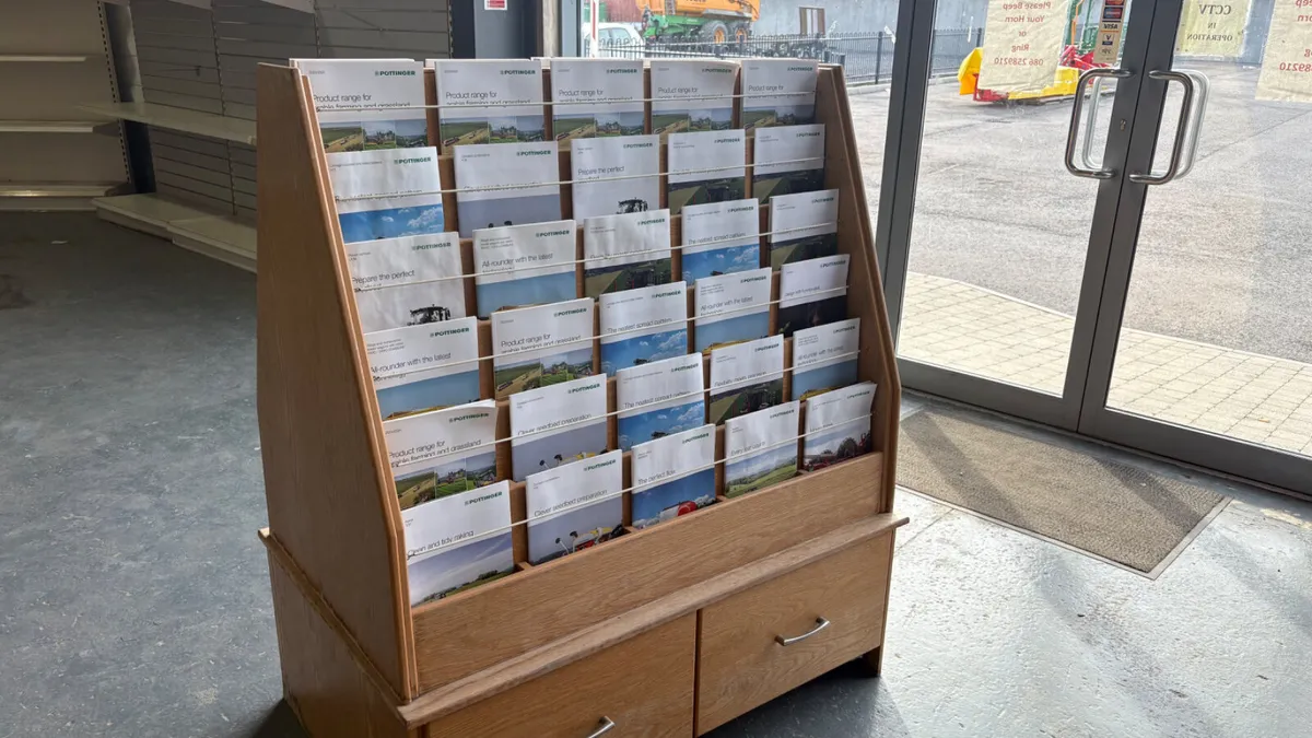 Large Double Sided Brochure Stand For Sale - Image 4