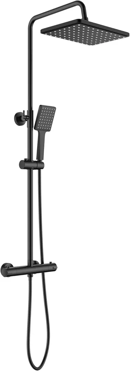 Shower Mixer Set System 26x19 cm rain Thermostatic - Image 3