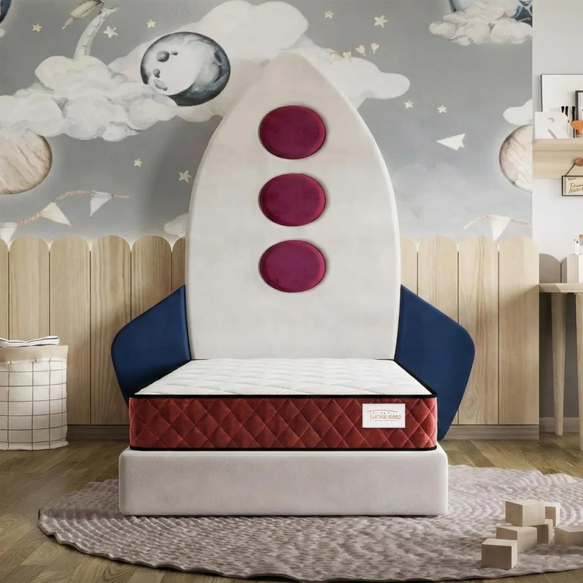 BEDZONLINE Memory Foam Mattress - Single Size Red - Image 2