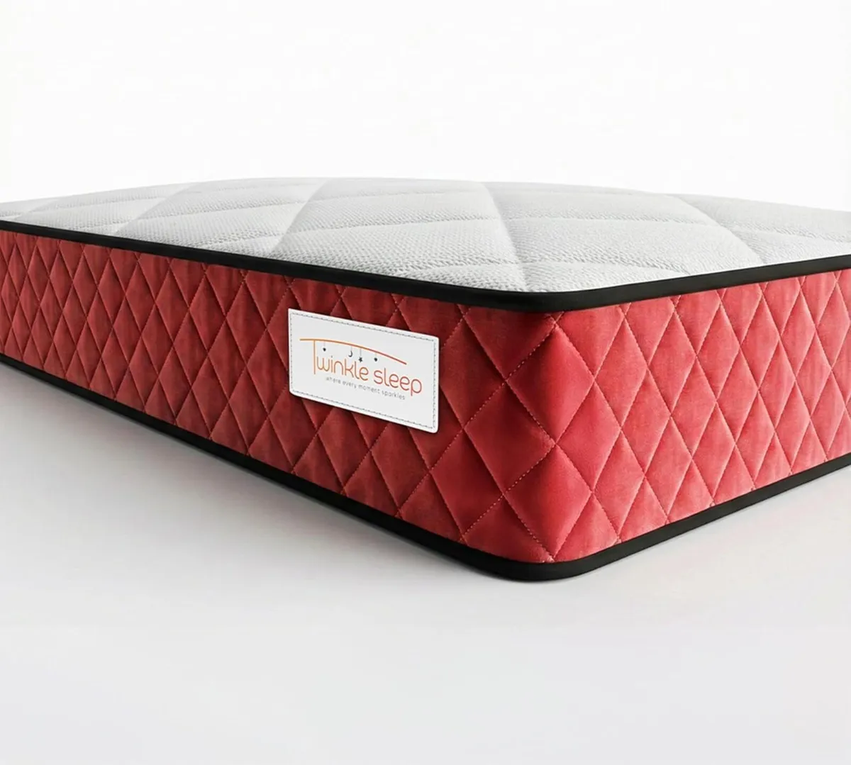 BEDZONLINE Memory Foam Mattress - Single Size Red - Image 1
