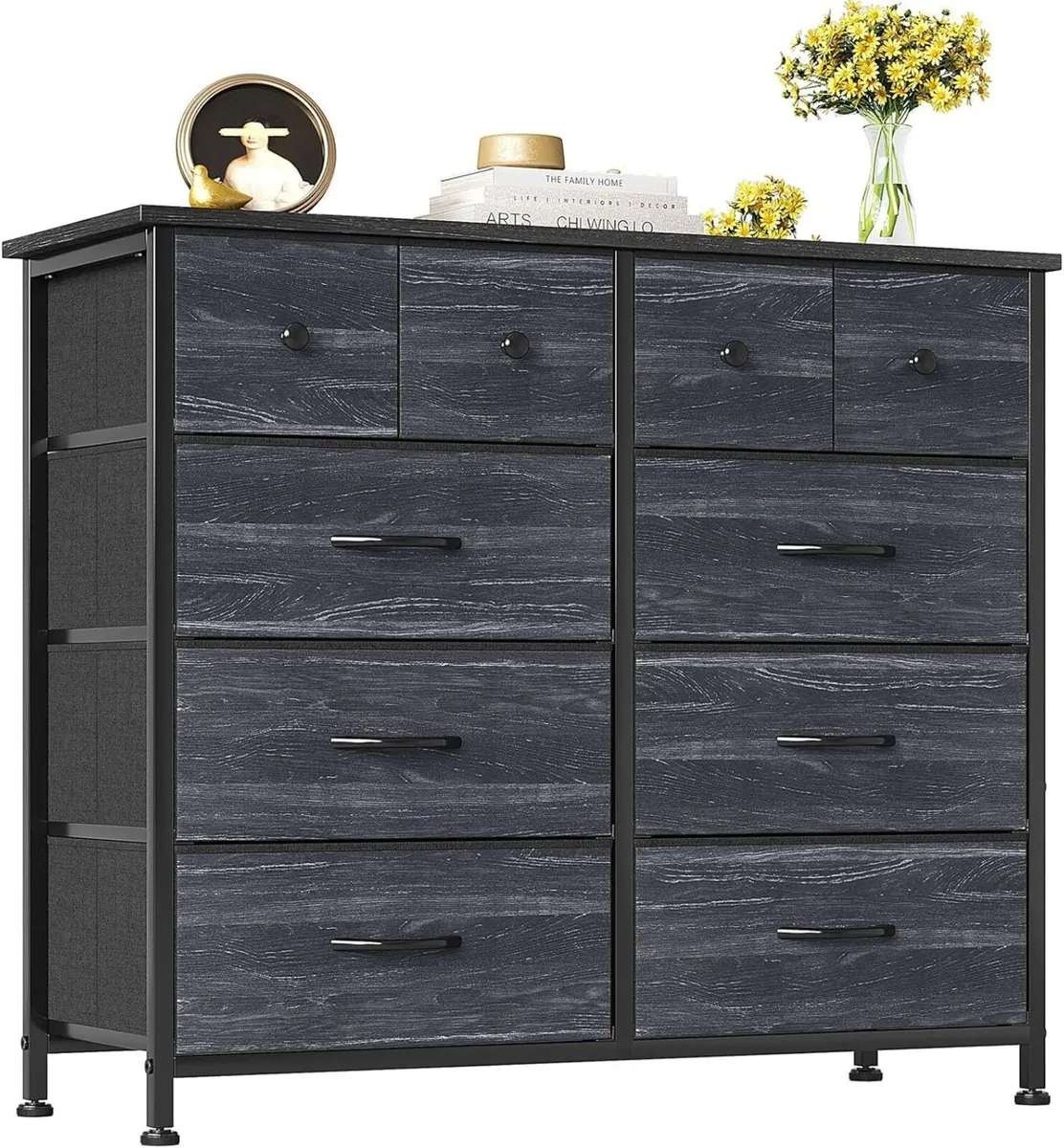 Chest of Drawers Fabric Dresser for Bedroom with - Image 1