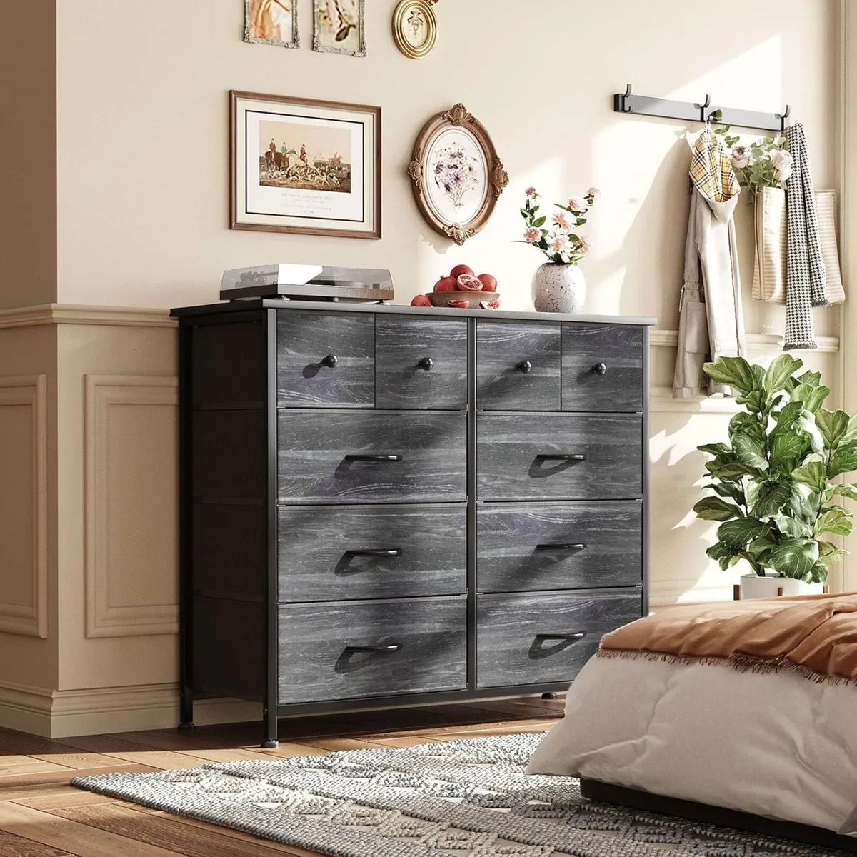 Chest of Drawers Fabric Dresser for Bedroom with - Image 2