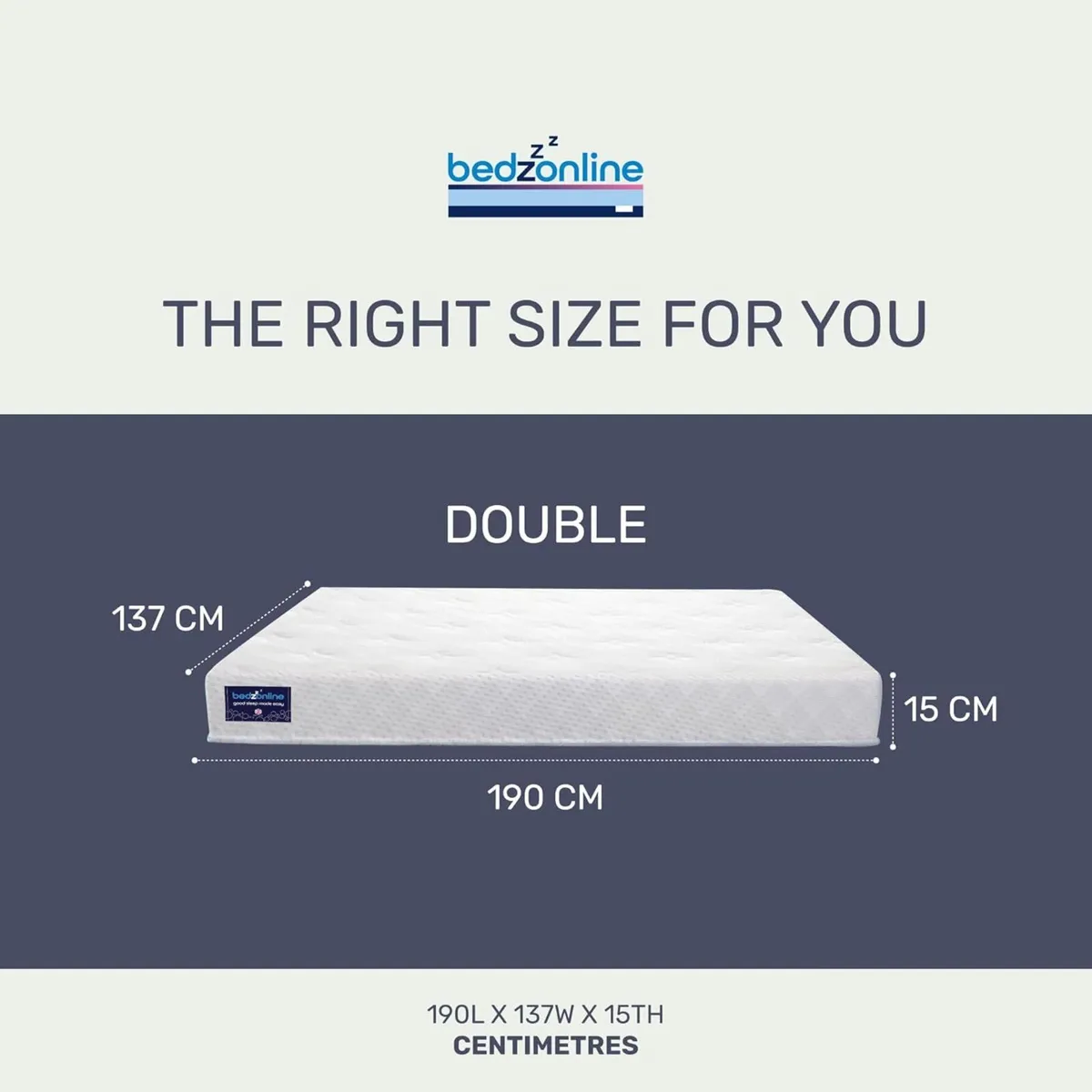 Reflex Memory Foam Mattress - 4ft6 Double - Image 2