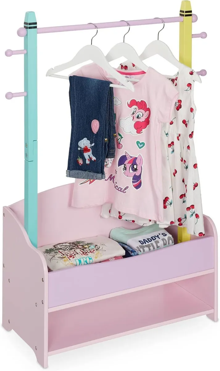 Children's Clothes Rack Coat Rail Kids' Room 4 - Image 1
