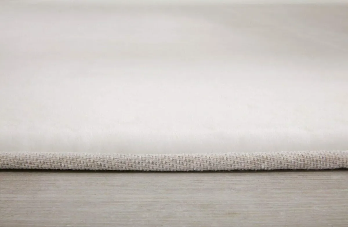 NATURAL FAUX RABBIT FUR Rug Ultra Soft Plush - Image 4